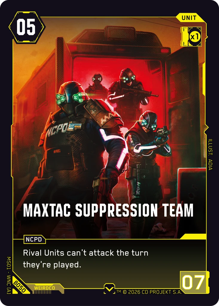 MaxTac Suppression Team — Welcome to Night City — Beta (β050)