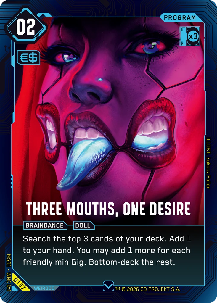 Three Mouths, One Desire — Welcome to Night City — Beta (β137)