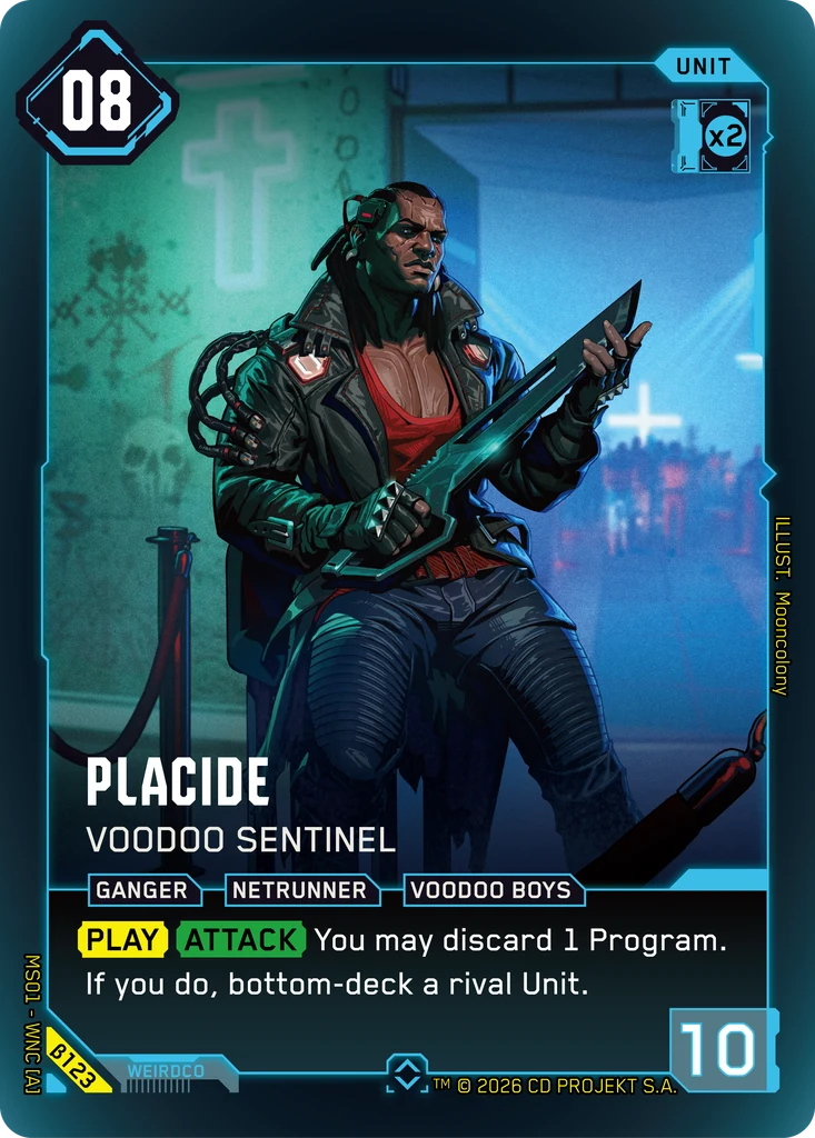 Placide — Voodoo Sentinel — Welcome to Night City — Beta (β123)
