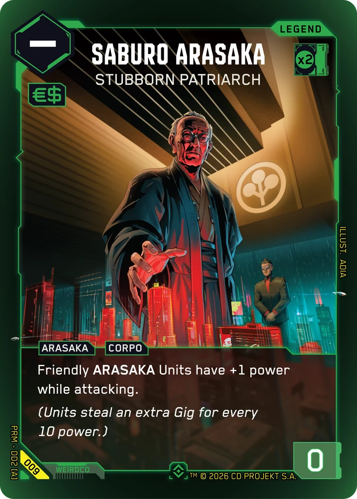 Saburo Arasaka — Stubborn Patriarch — Arasaka Demo Deck (009)