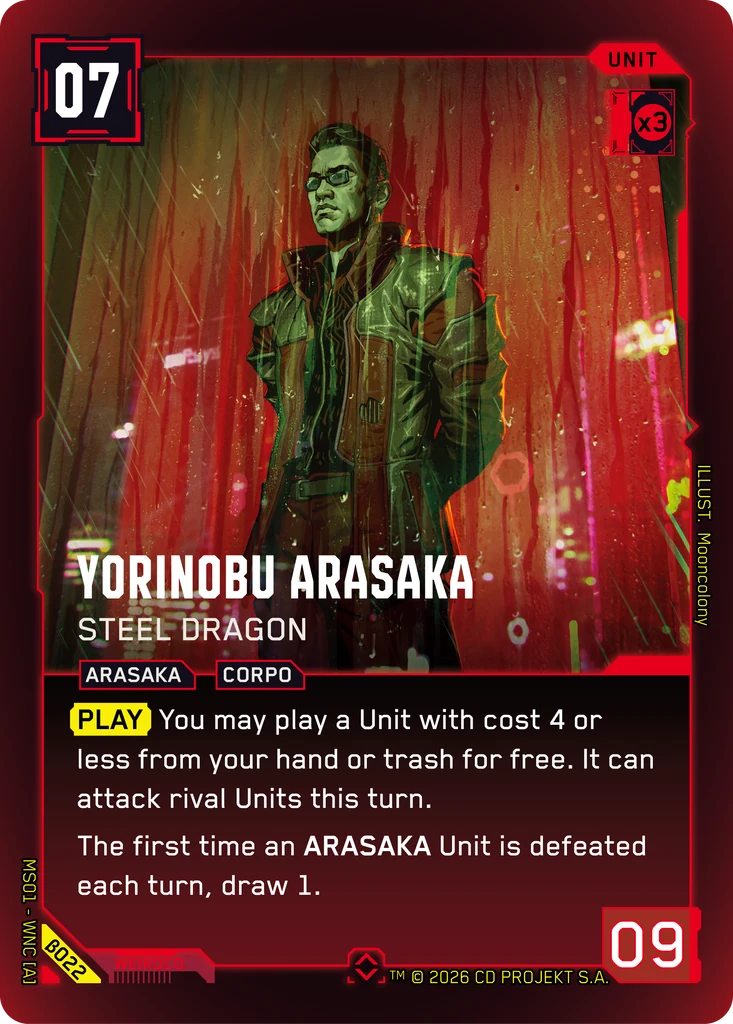 Yorinobu Arasaka — Steel Dragon — Welcome to Night City — Beta (β022)