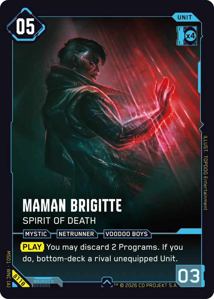 Maman Brigitte — Spirit of Death — Welcome to Night City — Beta (β118)