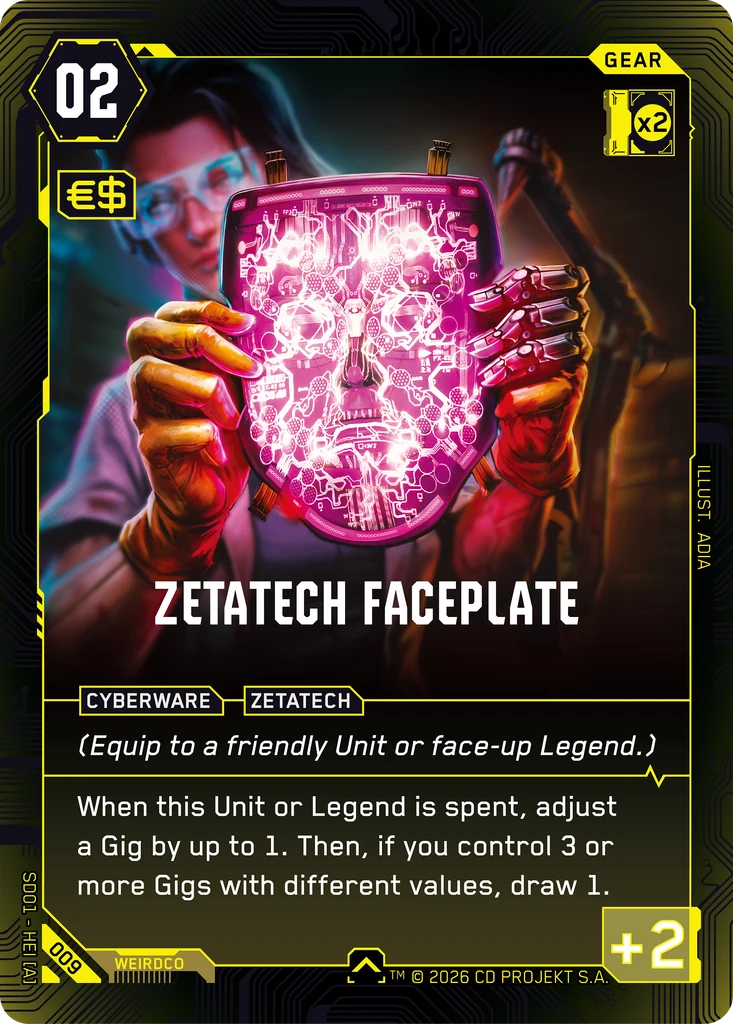 Zetatech Faceplate — The Heist — Retail Starter Deck (009)
