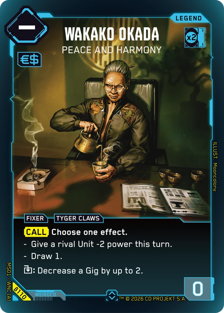 Wakako Okada — Peace and Harmony — Welcome to Night City — Beta (β110)