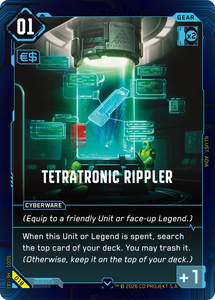 Tetratronic Rippler — The Heist — Retail Starter Deck (018)