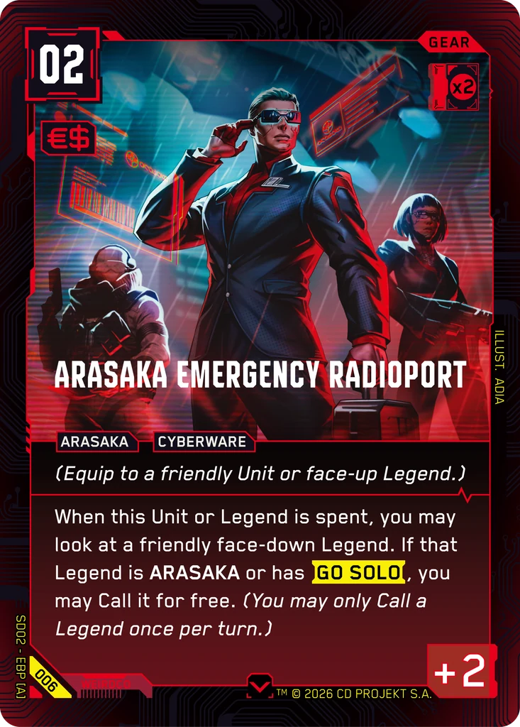 Arasaka Emergency Radioport — Embracing Power — Retail Starter Deck (006)