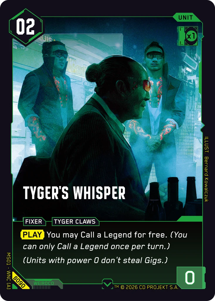 Tyger's Whisper — Welcome to Night City — Beta (β090)