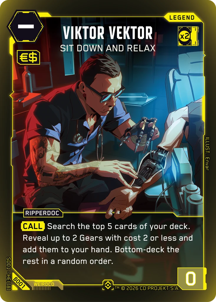 Viktor Vektor — Sit Down and Relax — The Heist — Beta Starter Deck (β001)