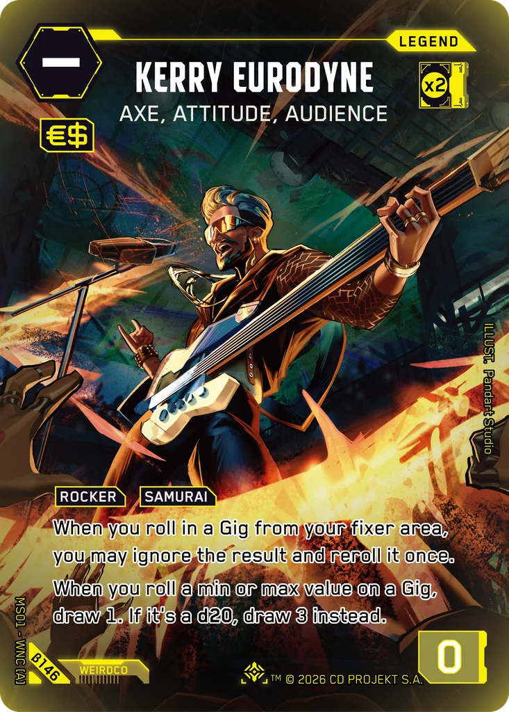Kerry Eurodyne — Axe, Attitude, Audience — Welcome to Night City — Beta (β146)