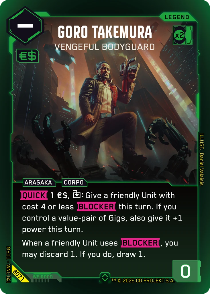 Goro Takemura — Vengeful Bodyguard — Welcome to Night City — Beta (β071)