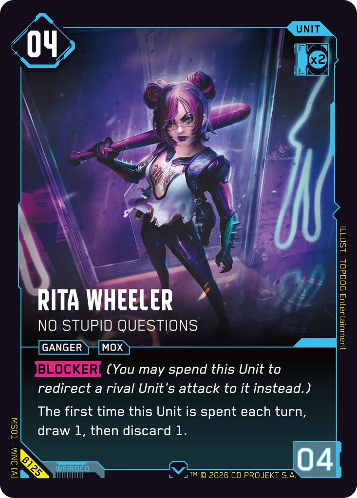 Rita Wheeler — No Stupid Questions — Welcome to Night City — Beta (β125)