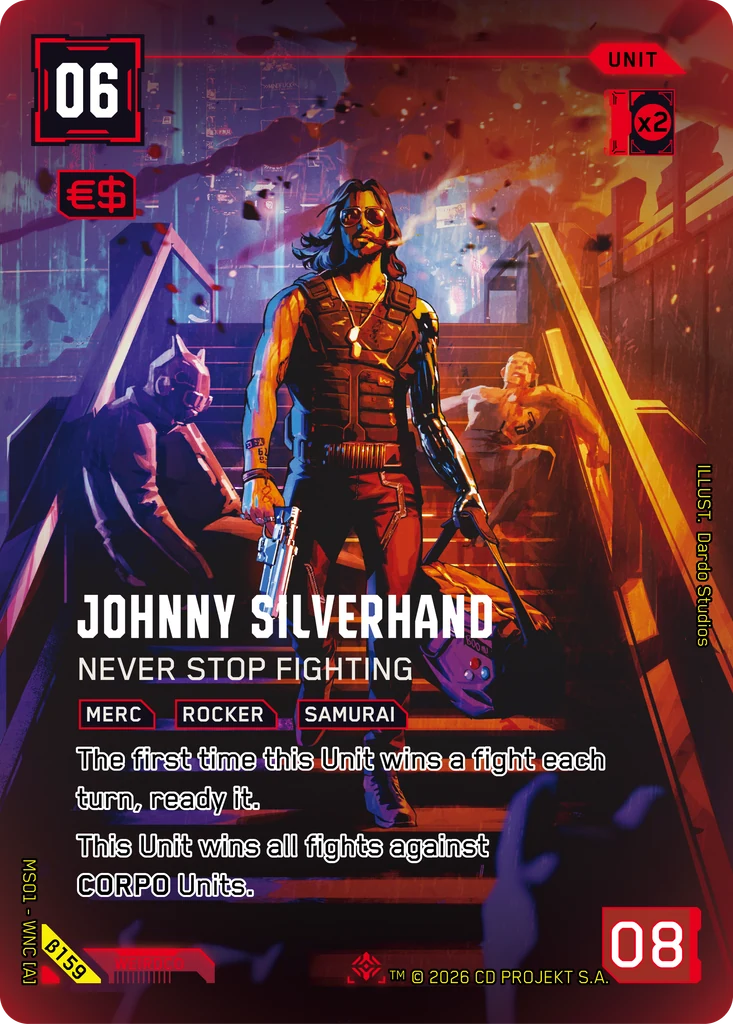 Johnny Silverhand — Never Stop Fighting — Welcome to Night City — Beta (β159)