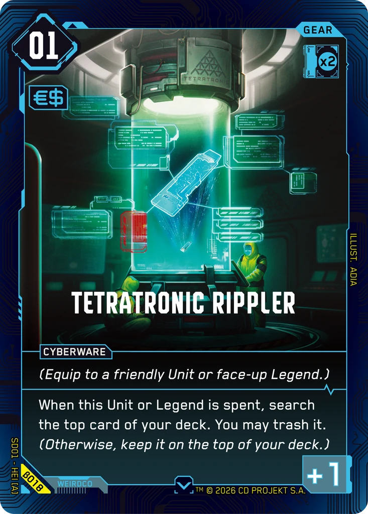 Tetratronic Rippler — The Heist — Beta Starter Deck (β018)