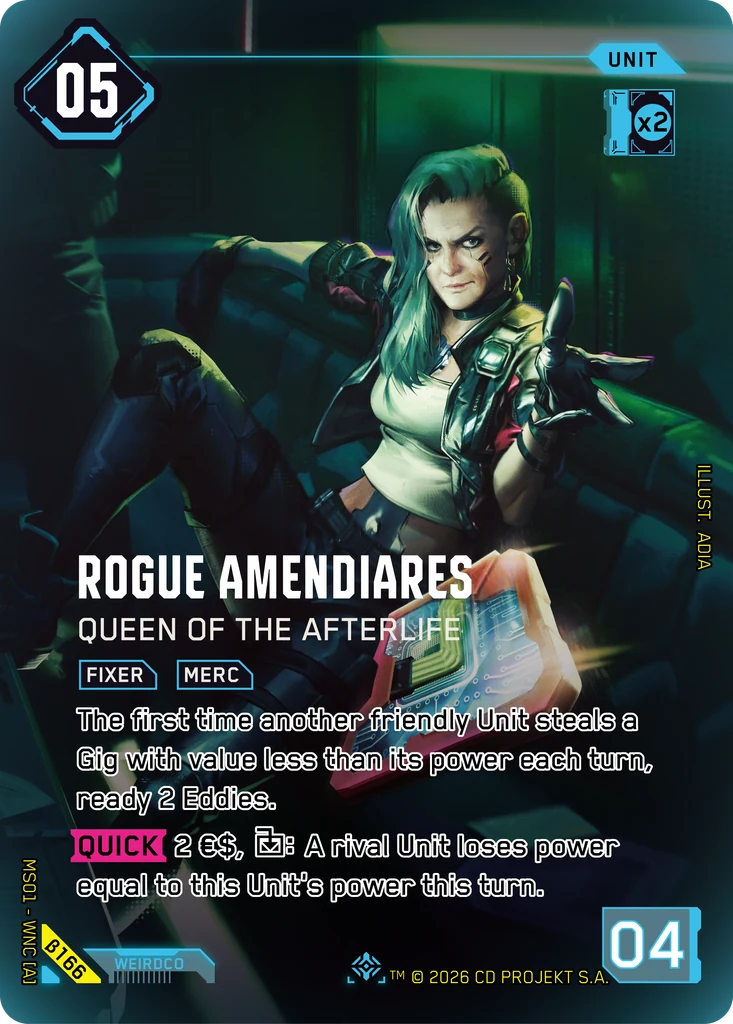 Rogue Amendiares — Queen of the Afterlife — Welcome to Night City — Beta (β166)