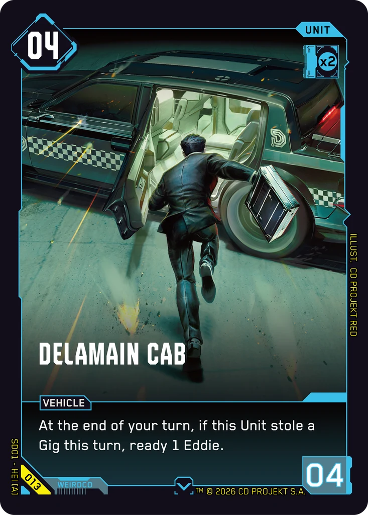 Delamain Cab — The Heist — Retail Starter Deck (013)
