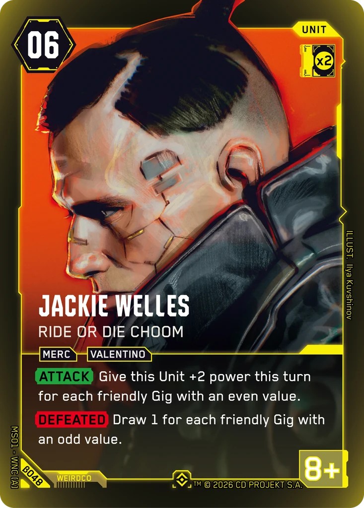 Jackie Welles — Ride or Die Choom — Welcome to Night City — Beta (β048)