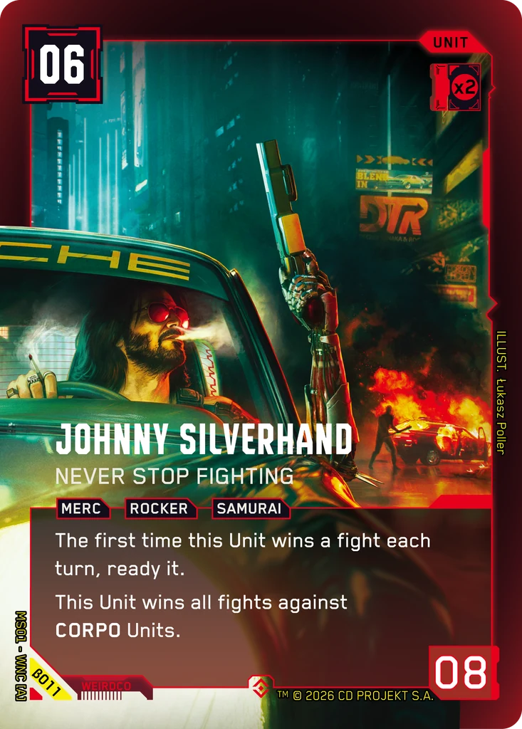 Johnny Silverhand — Never Stop Fighting — Welcome to Night City — Beta (β011)