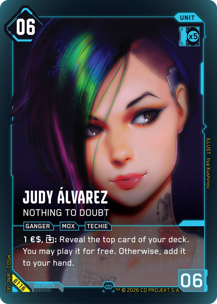 Judy Álvarez — Nothing to Doubt — Welcome to Night City — Beta (β116)