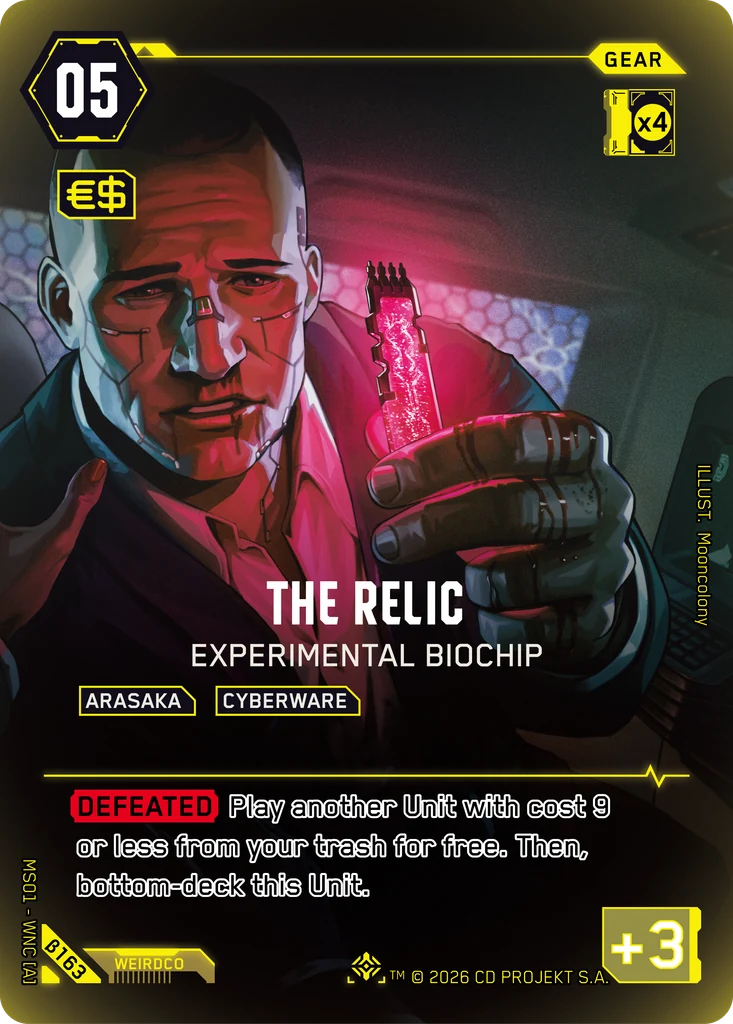 The Relic — Experimental Biochip — Welcome to Night City — Beta (β163)