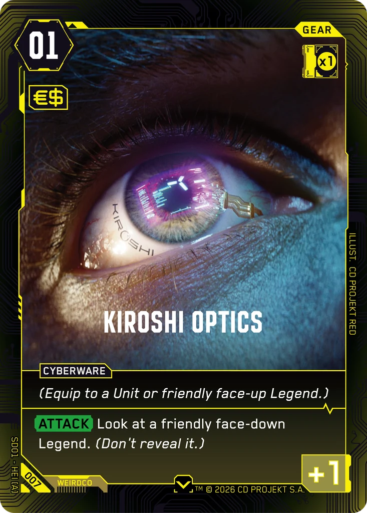 Kiroshi Optics — The Heist — Retail Starter Deck (007)