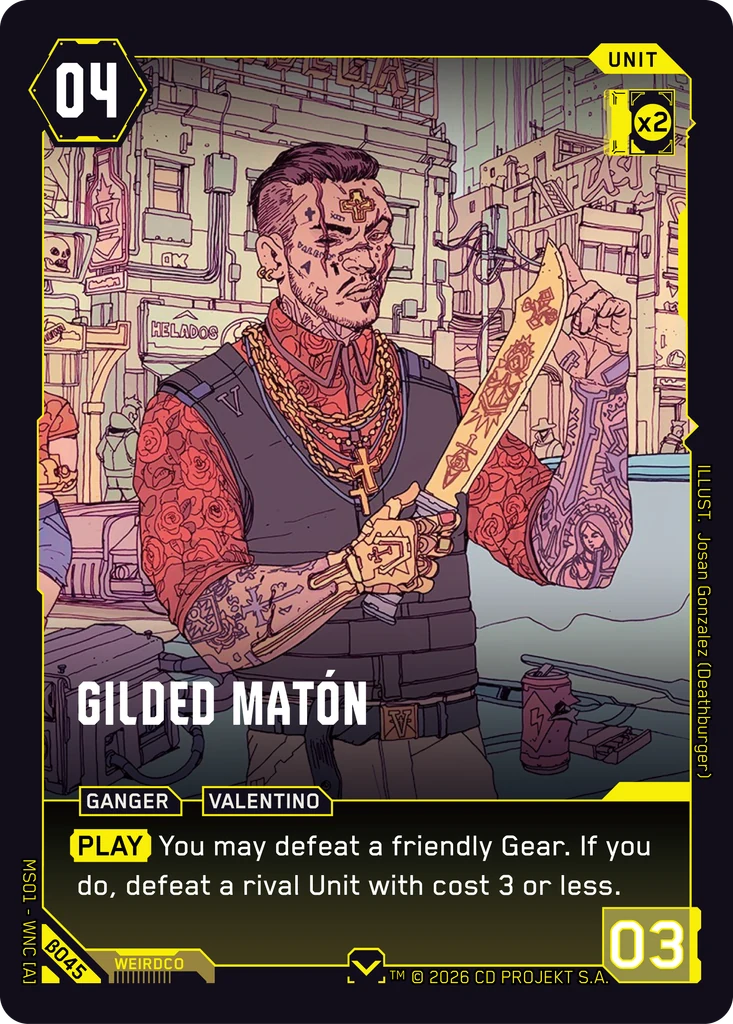 Gilded Matón — Welcome to Night City — Beta (β045)