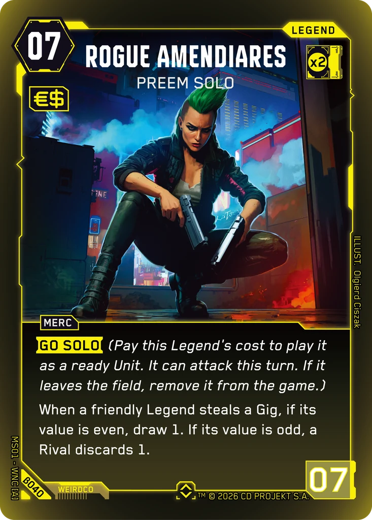 Rogue Amendiares — Preem Solo — Welcome to Night City — Beta (β040)