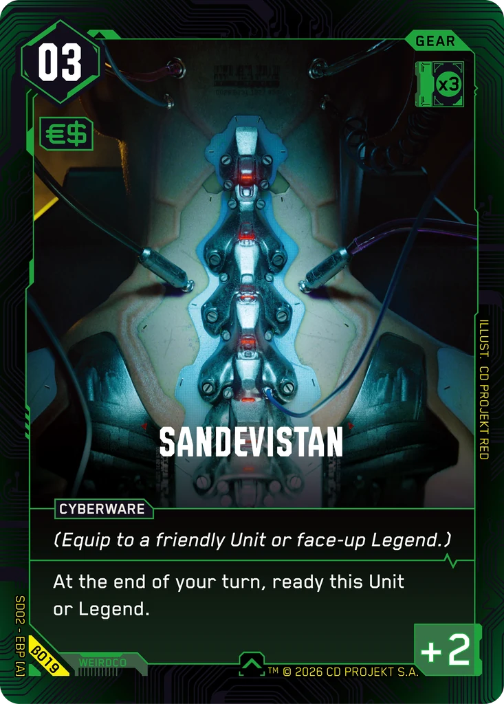 Sandevistan — Embracing Power — Beta Starter Deck (β019)