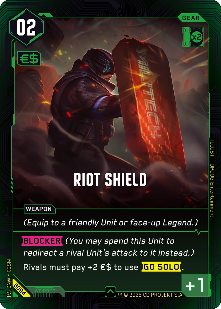Riot Shield — Welcome to Night City — Beta (β094)