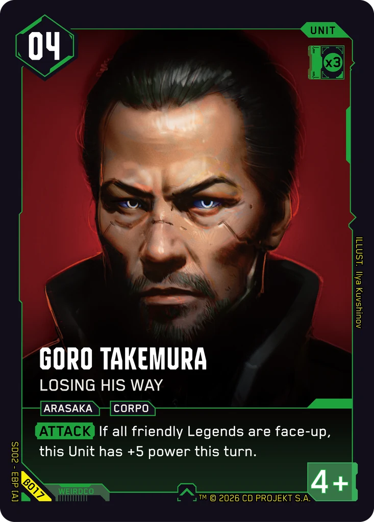 Goro Takemura — Losing His Way — Embracing Power — Beta Starter Deck (β017)
