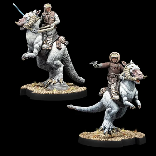 Captain Solo & Commander Skywalker on Tauntauns